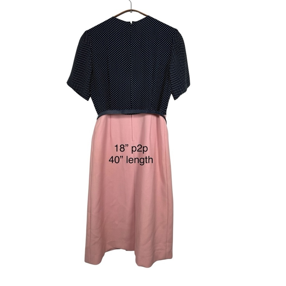 ๐ธ Vintage Faux Two-Piece Midi Dress ๐ธ - Picture 3 of 10